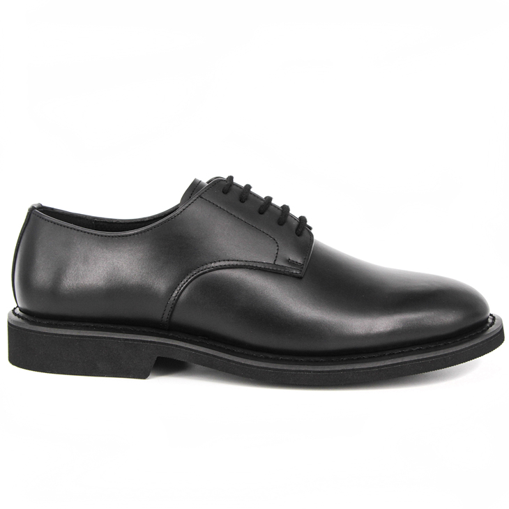 MILFORCE سیاہ چمڑے کے فوجی جنگی جوتے فوجی جوتے