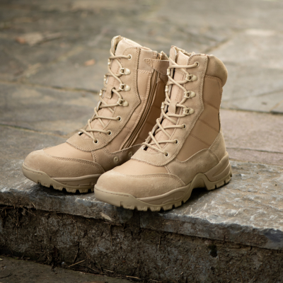 What Are Military Desert Boots Made of?