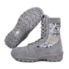 Grey toe zipper military jungle boots 5239