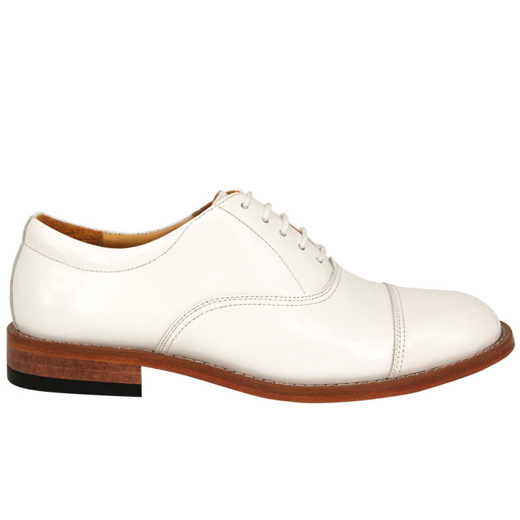 White oxford male's military office shoes 1204