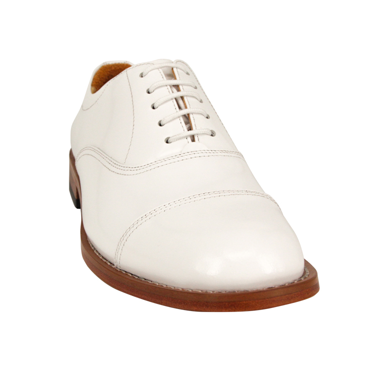 White oxford male's military office shoes 1204