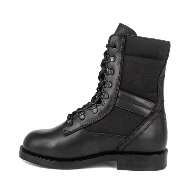 Panlalaking black rubber sole UK tactical boots 4208