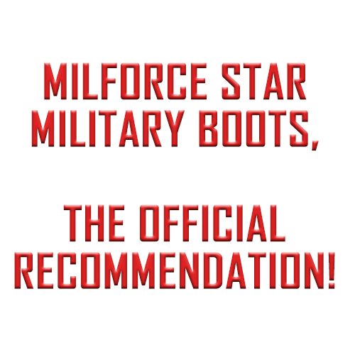 Milforce star military boots, the official recommendation!